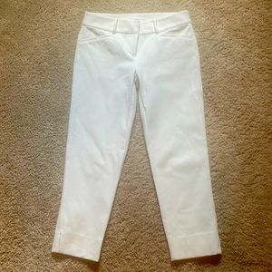 Loft white cropped pants size 0P